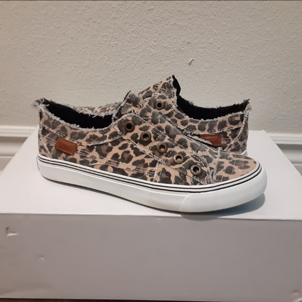 Blowfish leopard slip on